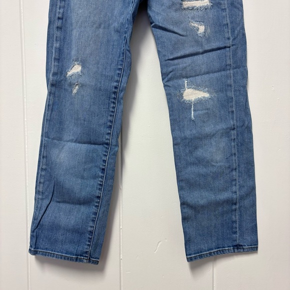 Uniqlo High Rise Boyfriend Dark Wash Jeans - Picture 7 of 9